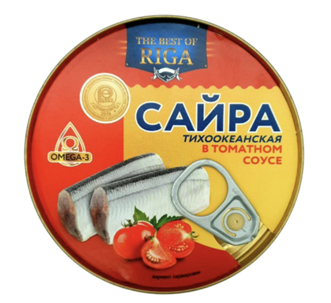 Сайра тихоокеанская в томатном соусе