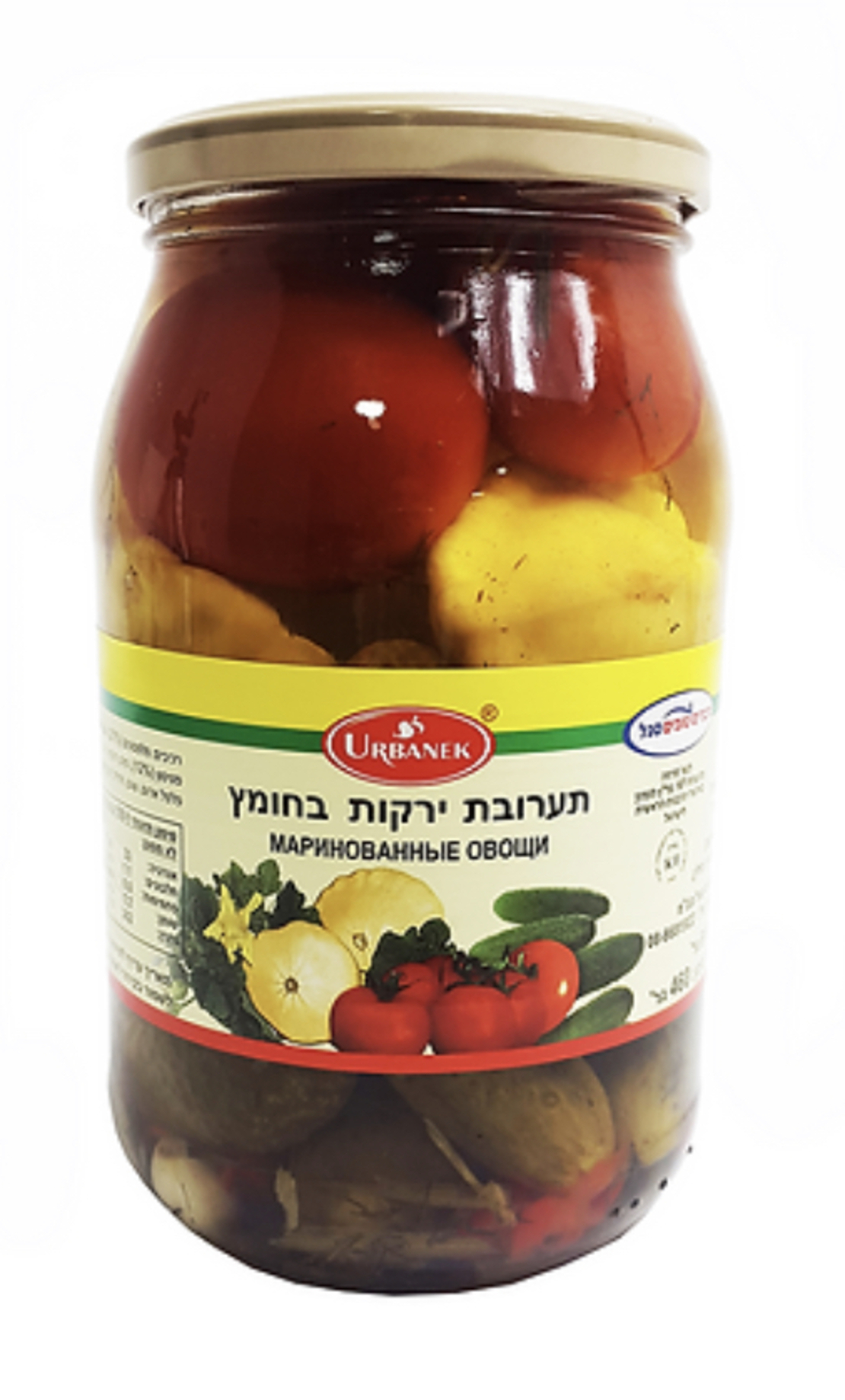 תערובת ירוקות בחומץ