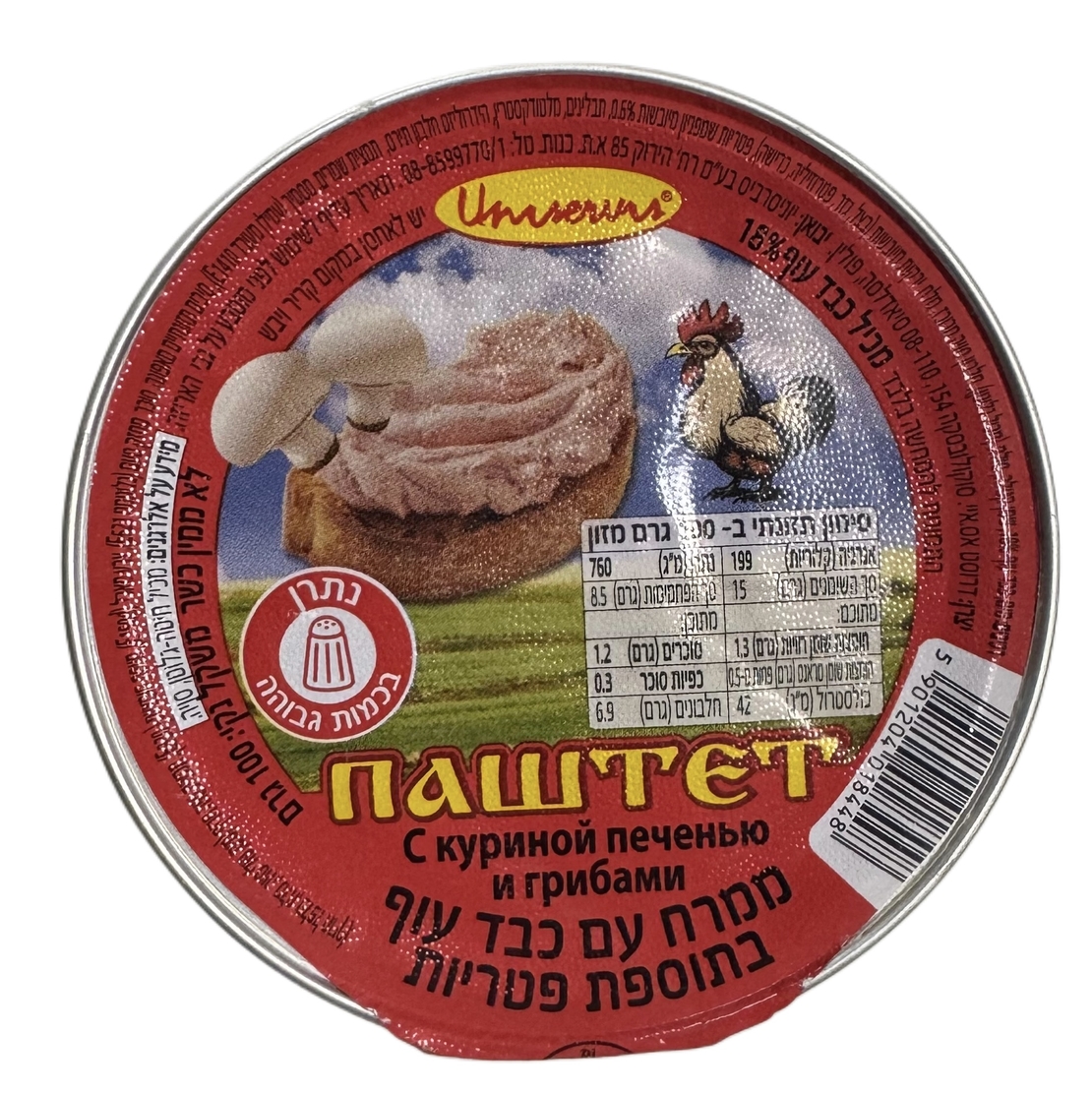 Паштет с куриной печенью и грибами