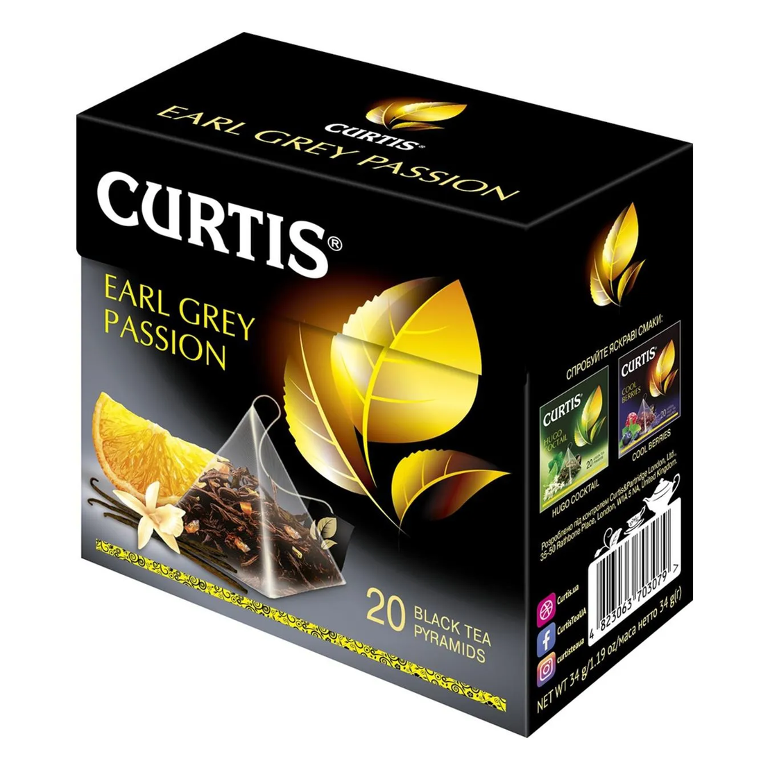 Curtis earl grey passion20 pyramids