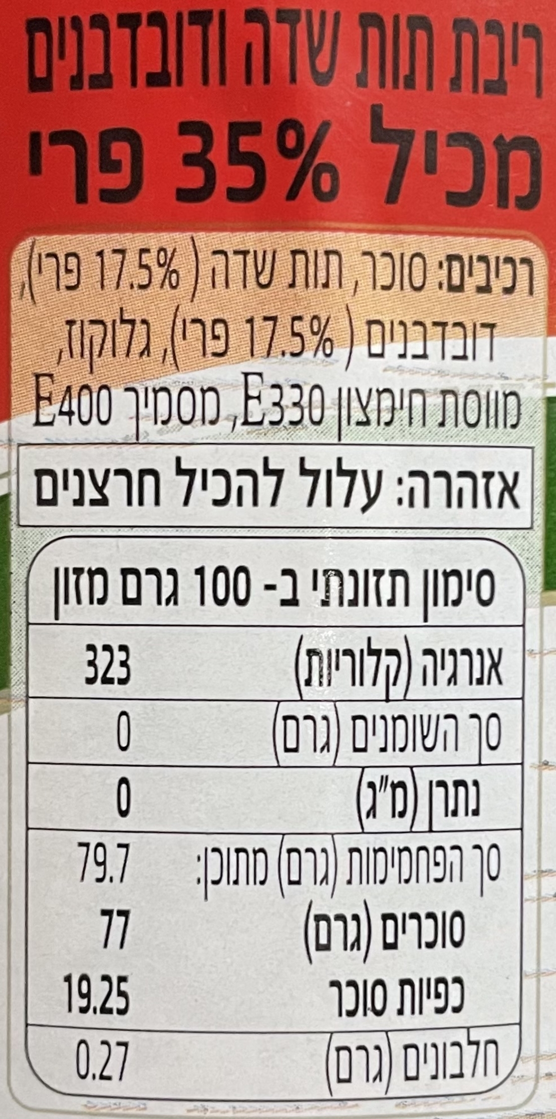 ריבת תות שדה ודובדבנים