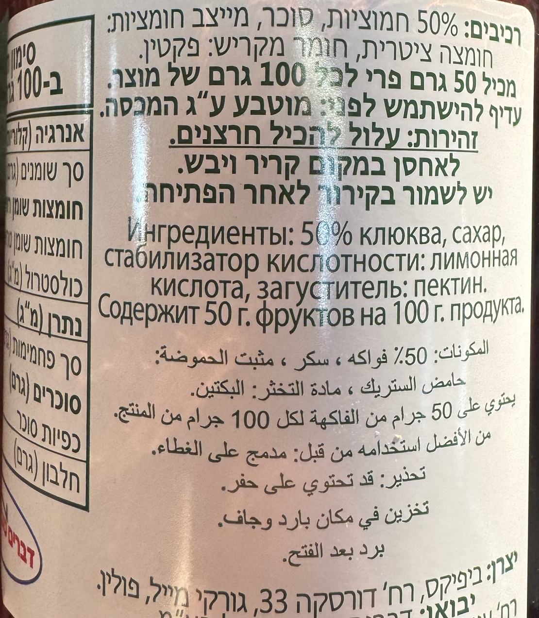 Варенье из клюквы