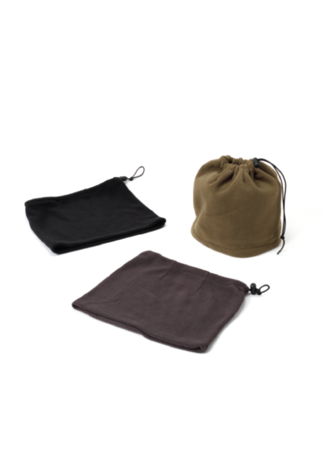 חם צוואר שכבה אחת 100% פוליאסטר עם שרוך ואבזם.