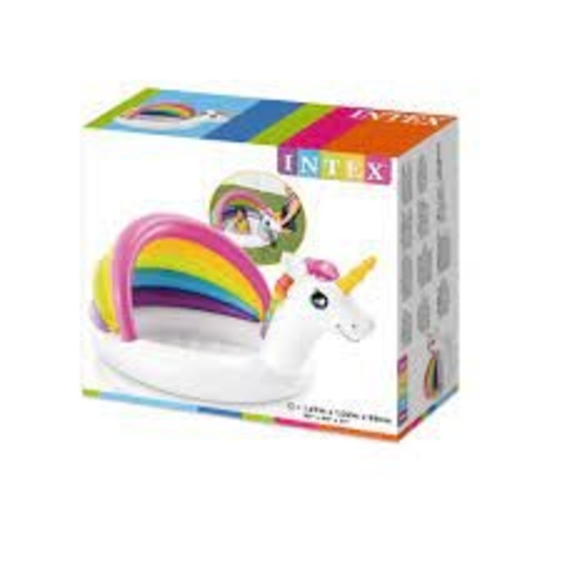 בריכה מתנפחת + תחתית מתנפחת - חד קרן 127X102.