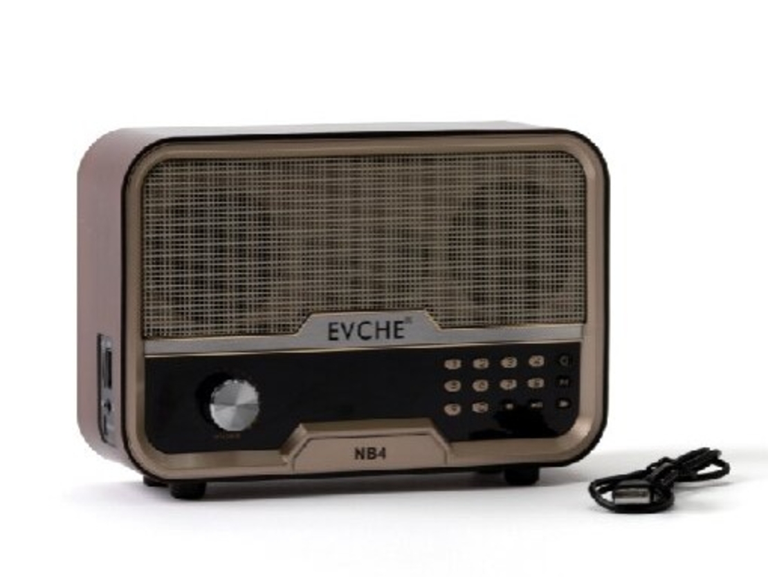 מיוזיק בוקס בעיצוב רטרו רדיו BT AM/FM.