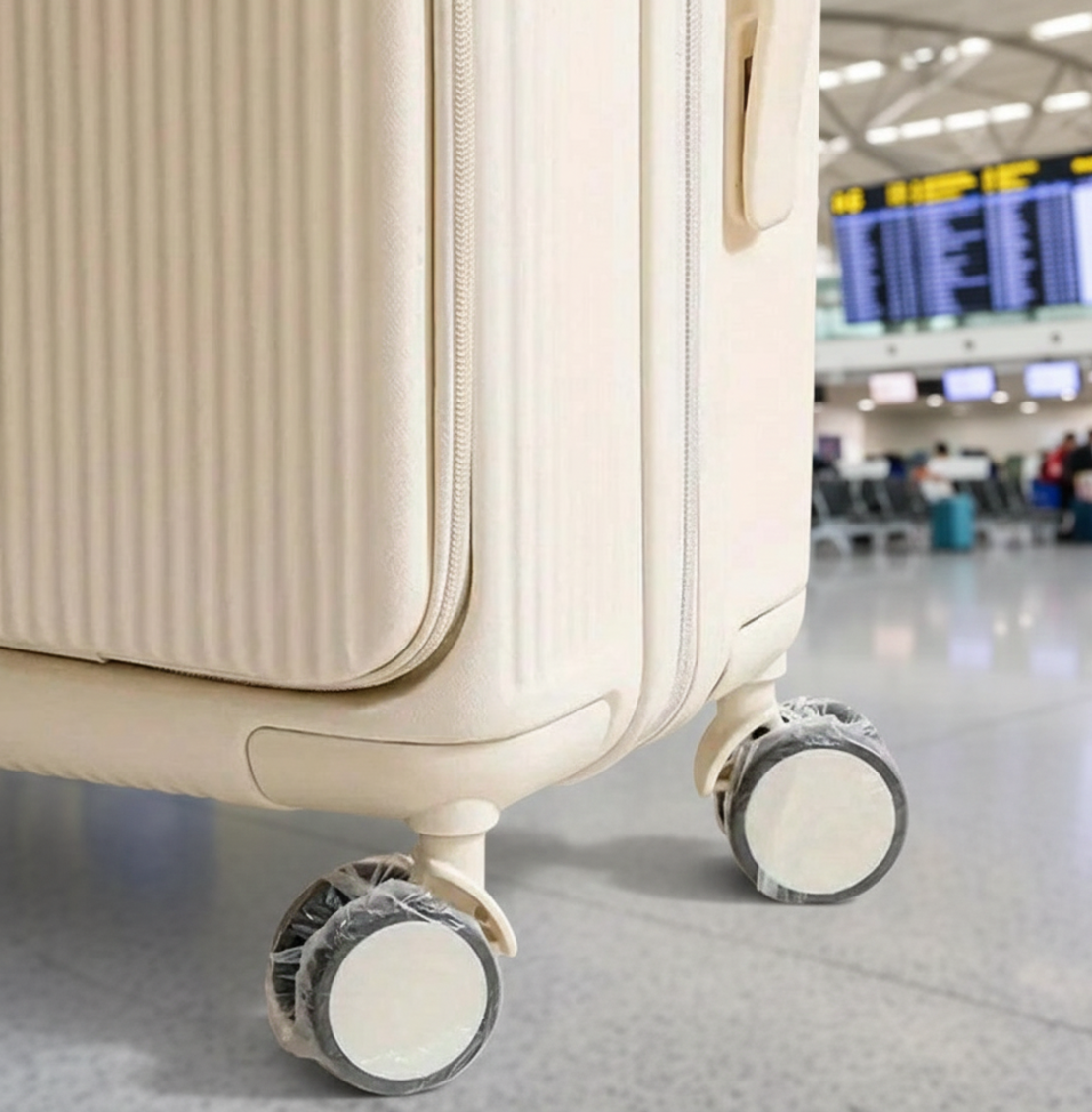 מגנים נגד אבק לגלגלי מזוודה 100 יחידות.