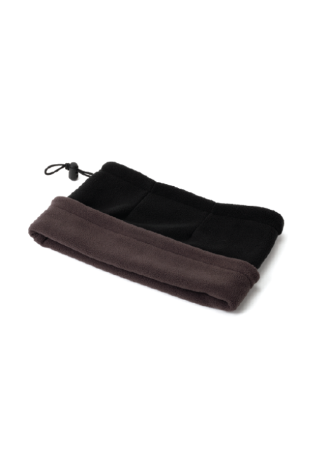 חם צוואר דו צדדי 100% פוליאסטר עם שרוך ואבזםשחור/ירוק זית.