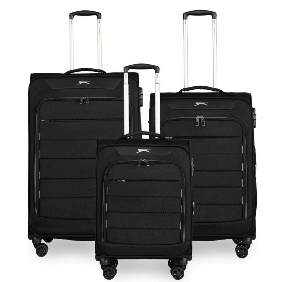 סט 3 מזוודות קלות משקל מבית מותג היוקרה Slazenger דגם C-Lite.