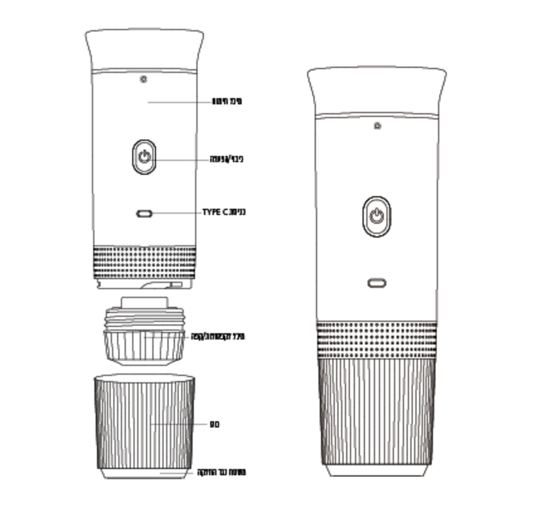 מכונת קפה אספרסו ניידת קפסולות אספרסו POLO SWISS.
