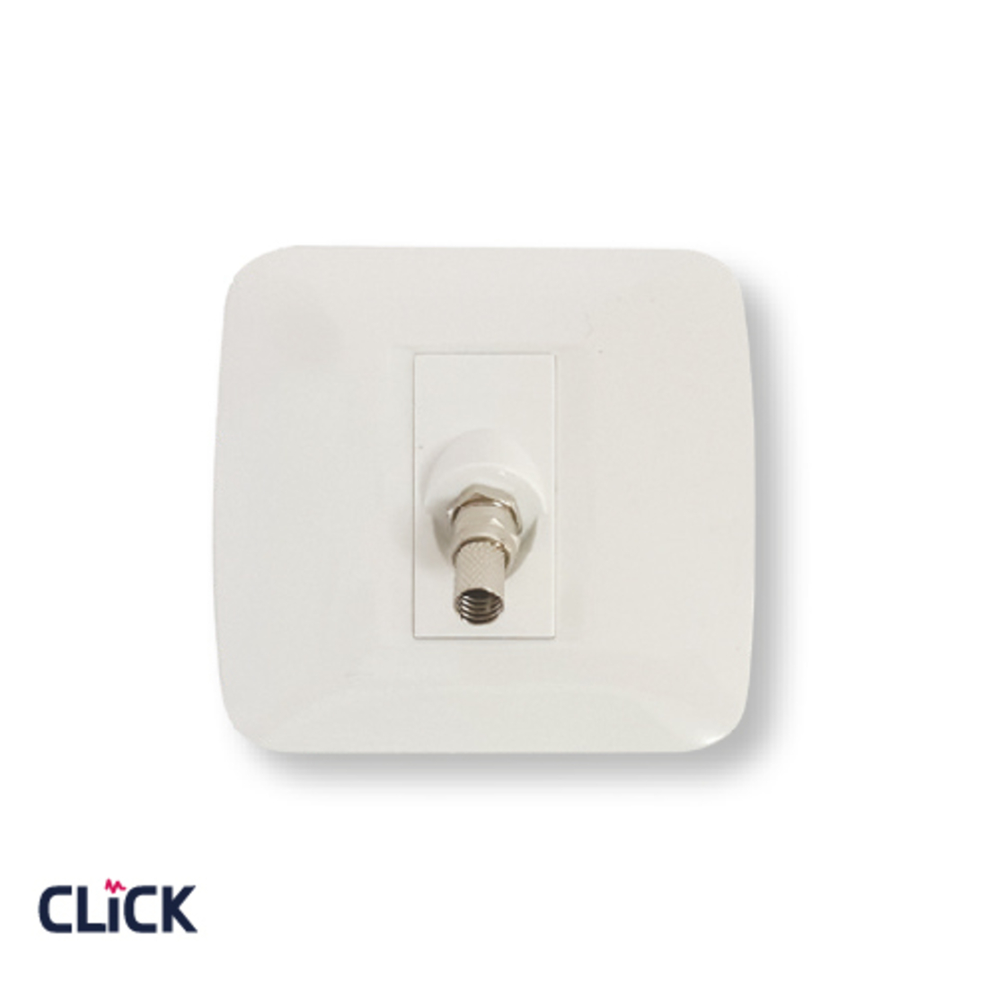 שקע TV-SAT CLICK לקופסה עגולה