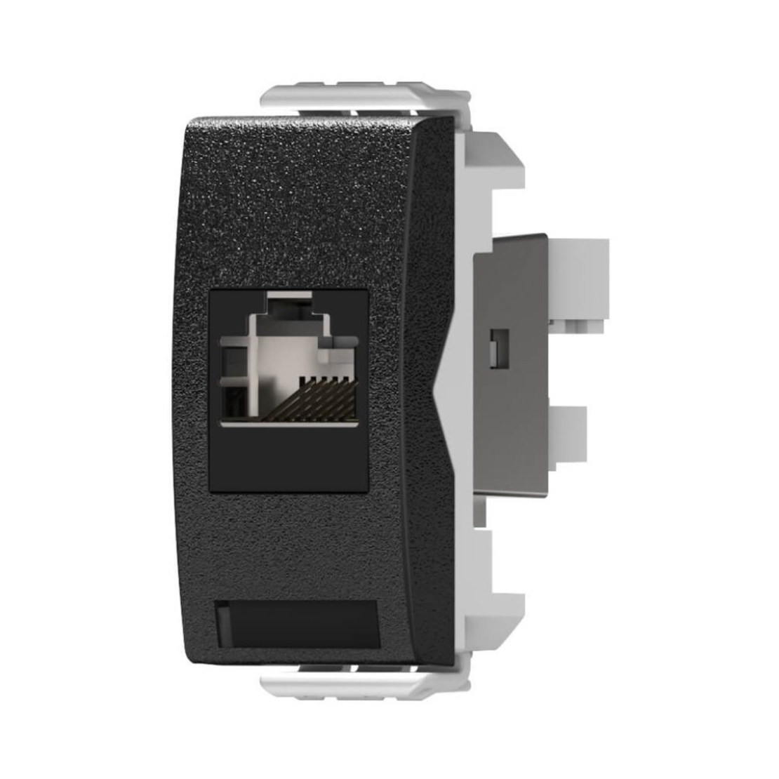 שקע מחשב RJ45 CAT 5E שחור מט