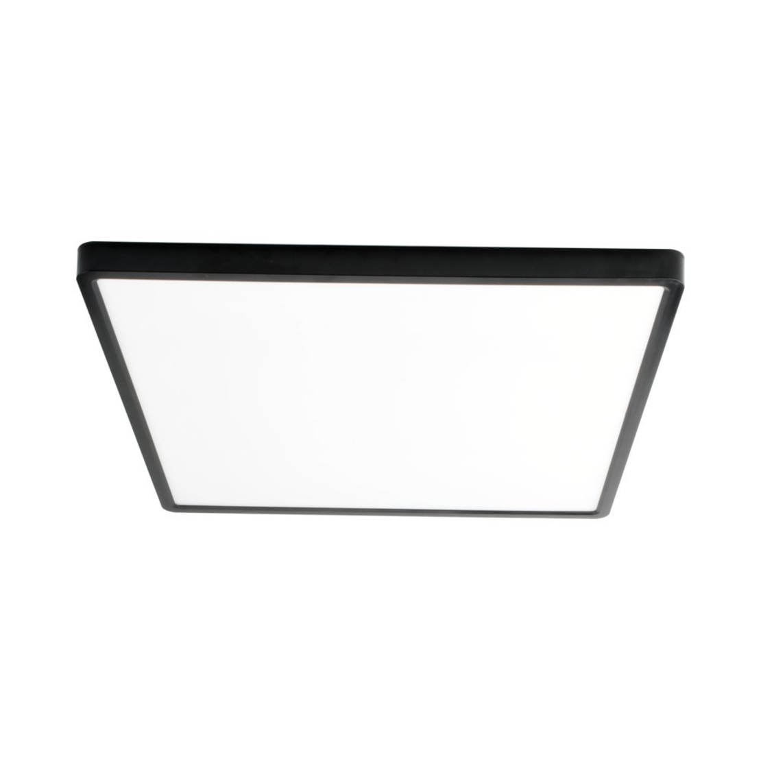 צמוד תקרה מרובע דק TIME 31X31CM CCT 24W בגימור לבן/שחור