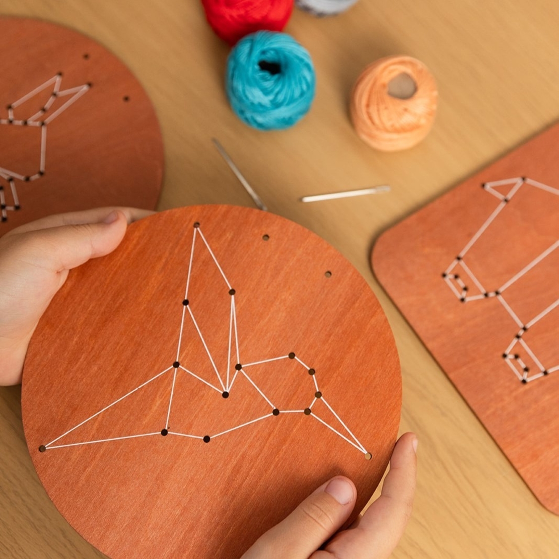 רקמה על עץ! חיות :)