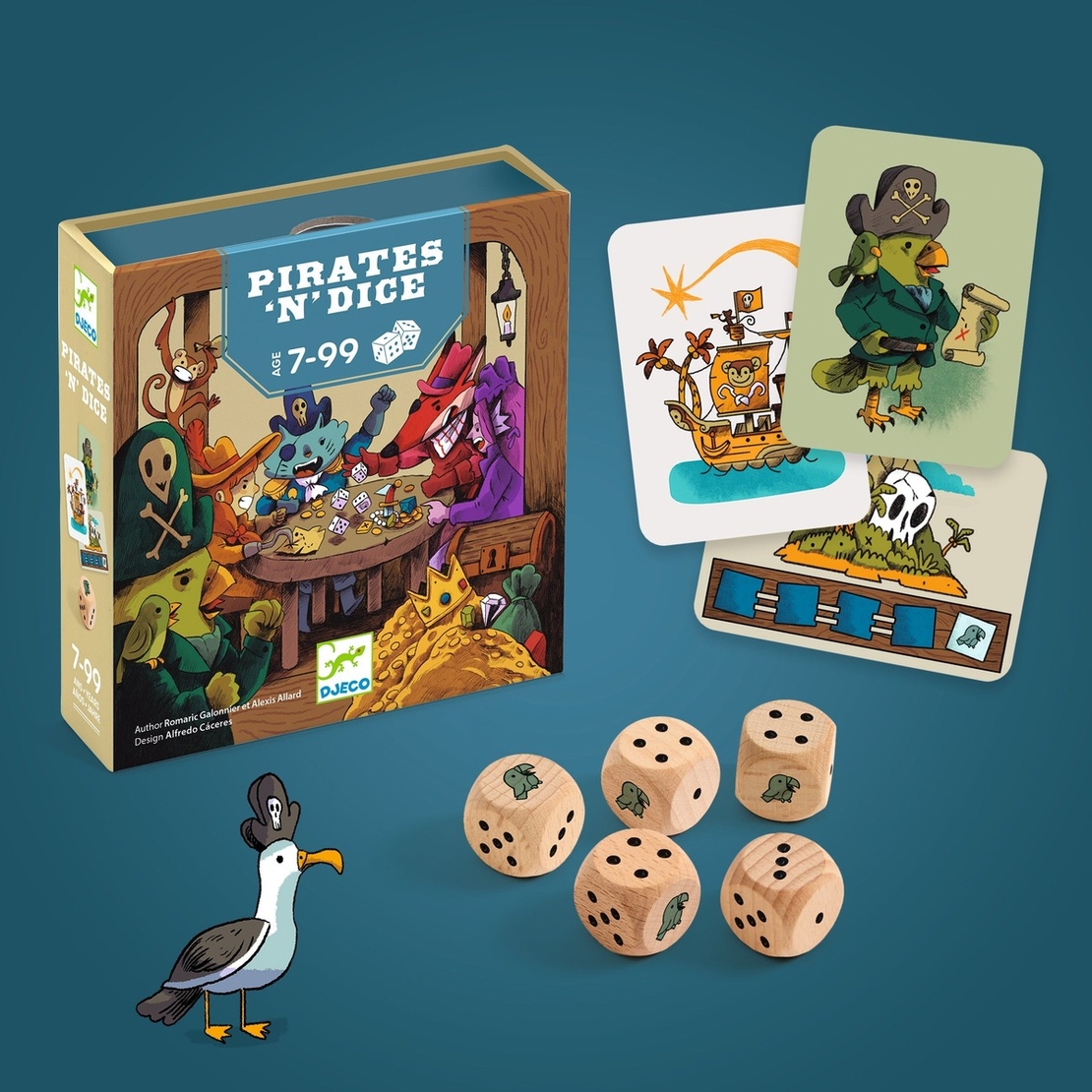 שודדי הקוביות! משחק קלפים וקוביות מושלםם