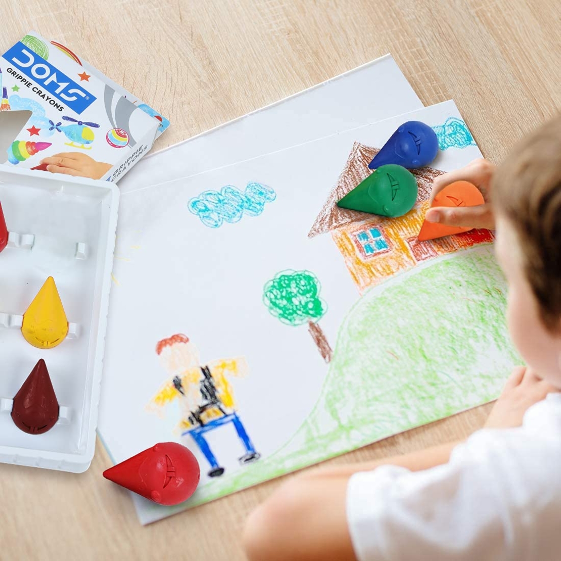 6 צבעי אחיזה קלה לפעוטות