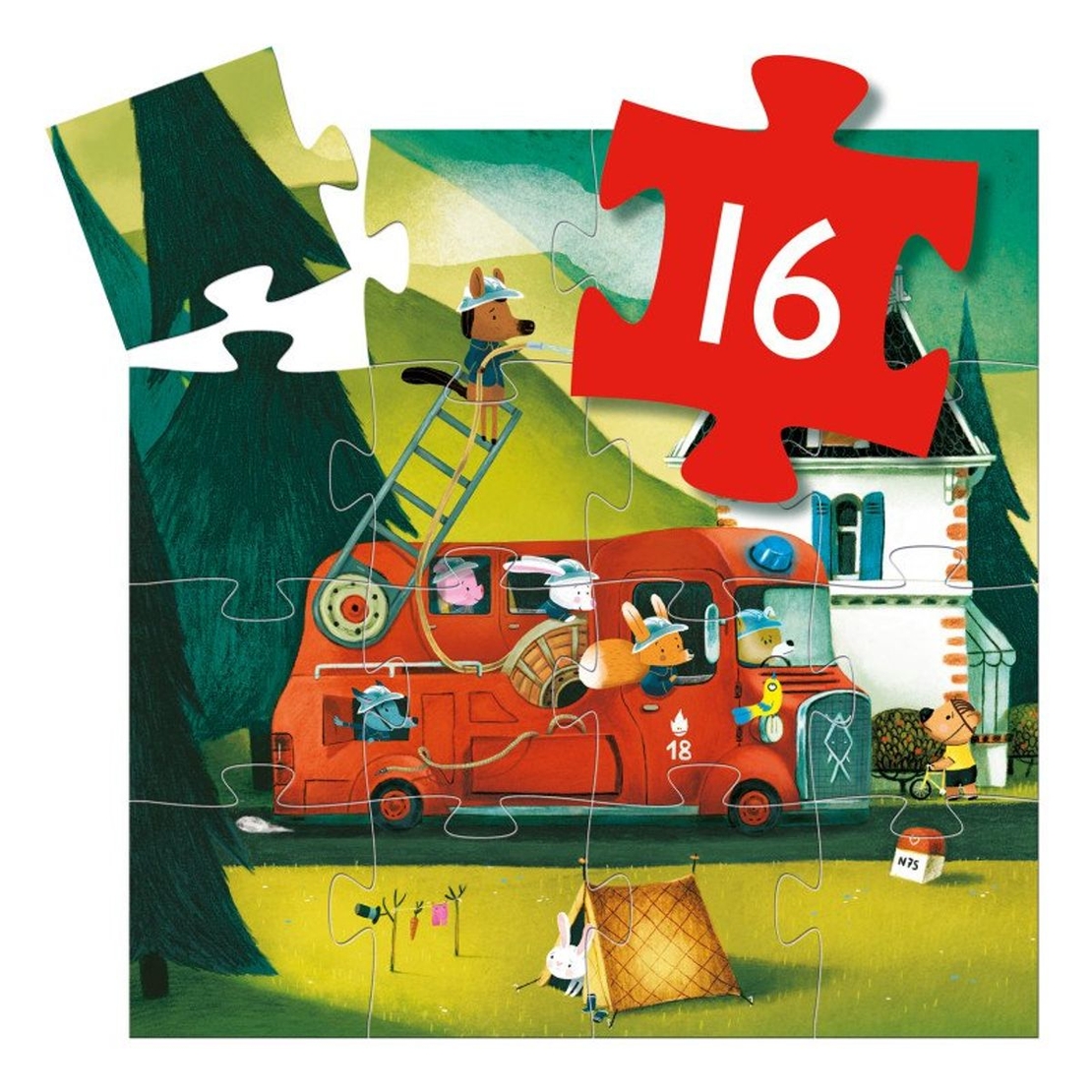 פאזל כבאית מושלם-16 חלקים