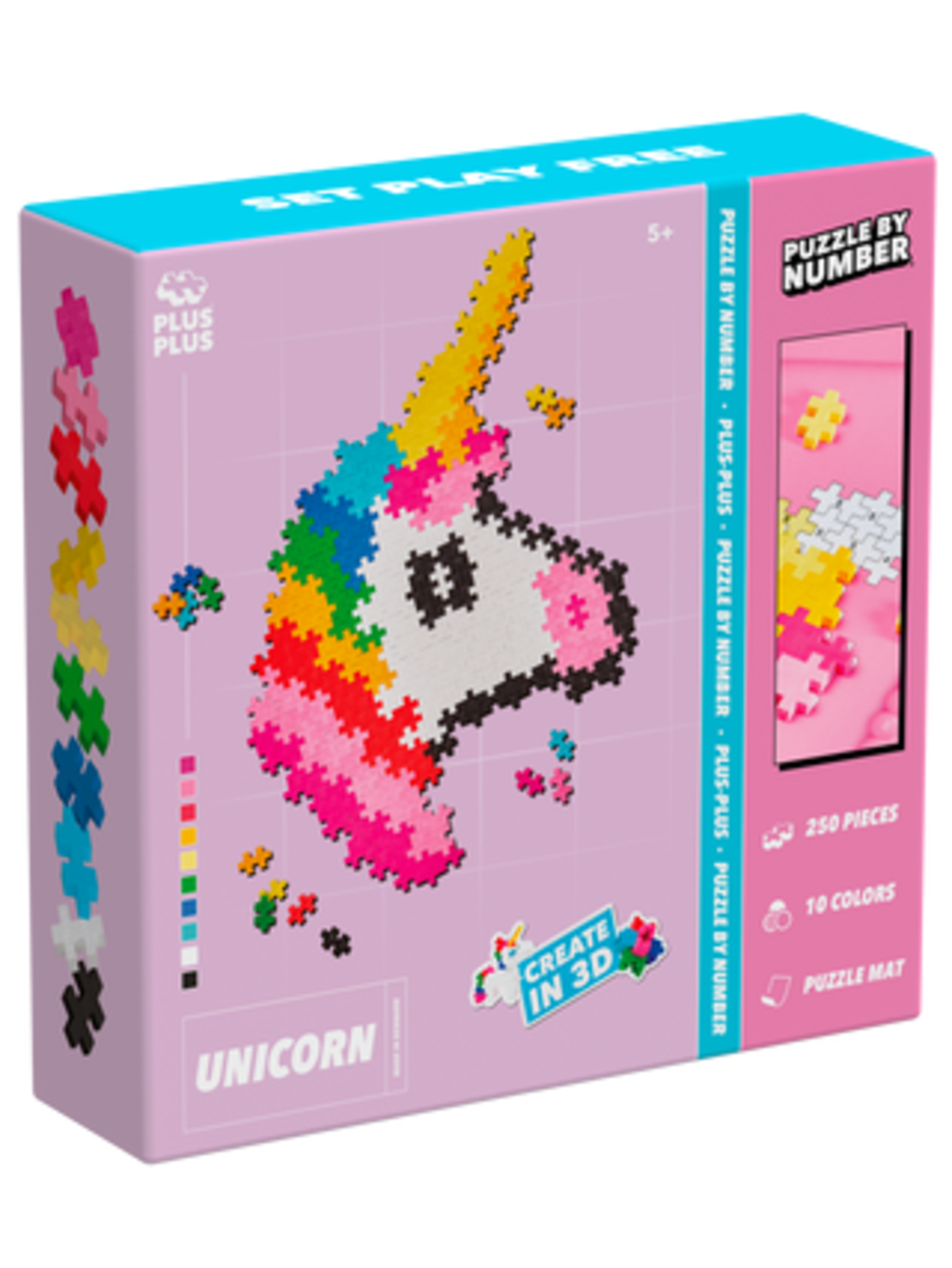 פלוס פלוס- פאזל בונים חד קרן! 250 חלקים