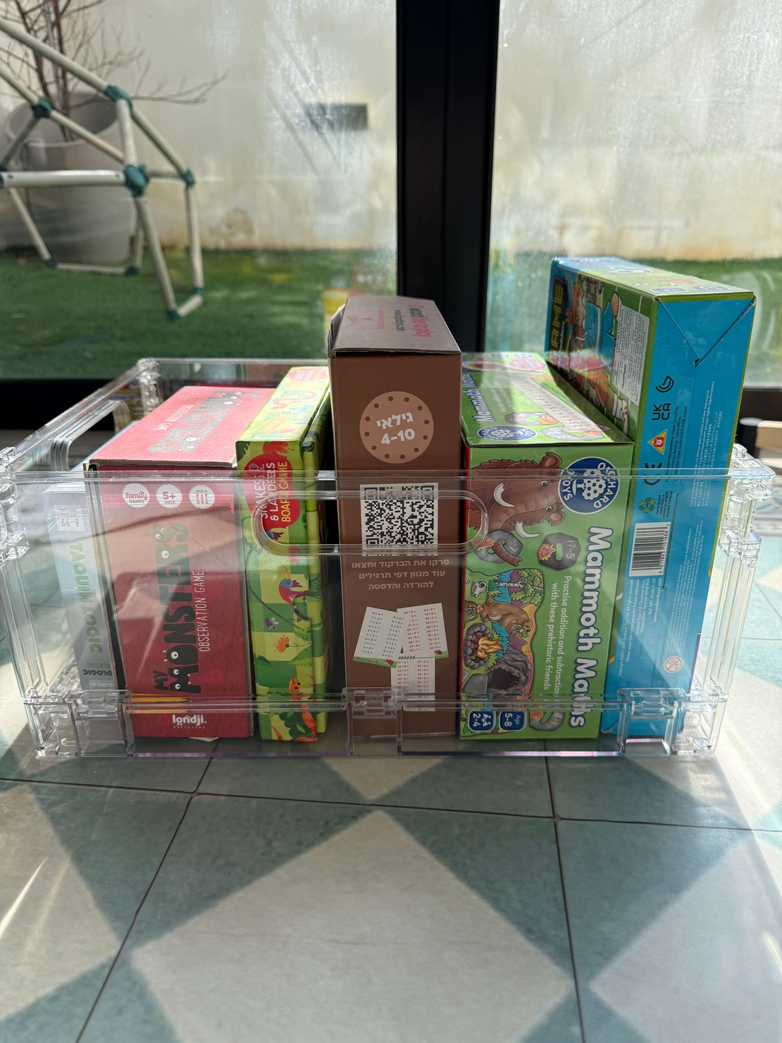 ארגז אחסון (L) אקרילי גדול ומעולה למשחקים