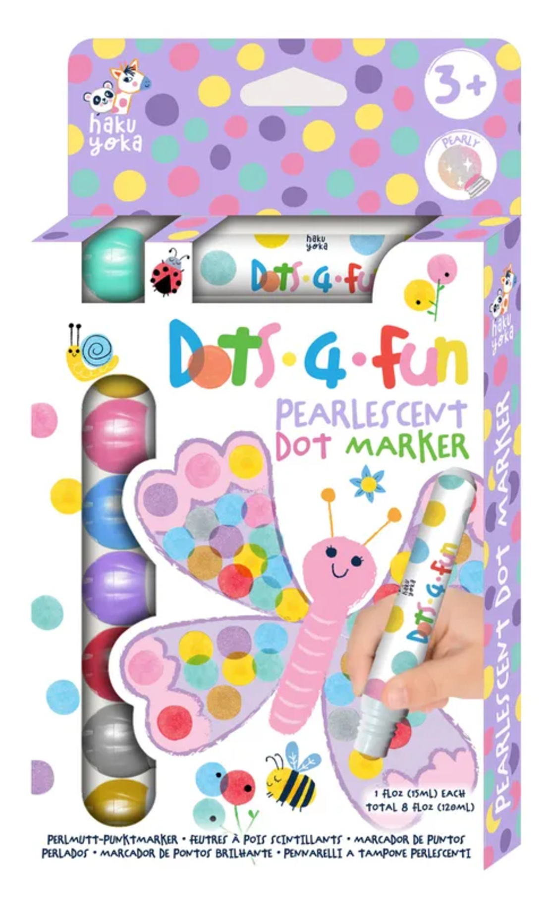 8 צבעי דוט בגווני פנינה