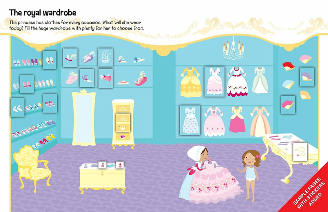 555 מדבקות ארמון נסיכות