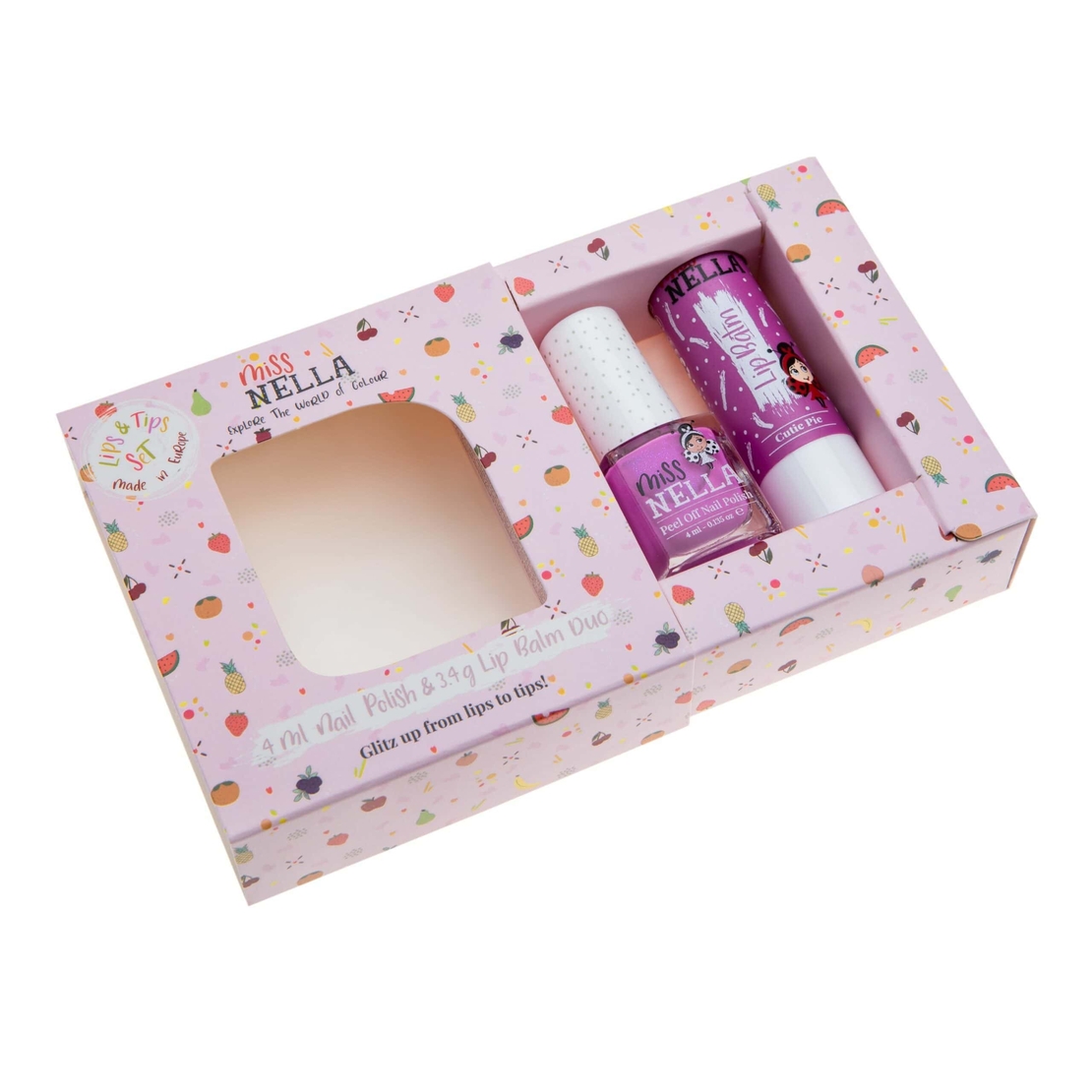 מארז כייפי שפתון ולק! Cutie Pie Blueberry Smoothie