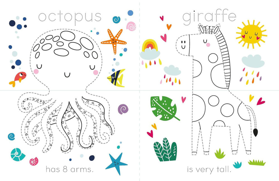 עוקבים עם עיפרון, צובעים בכייף ויוצרים חיות מבולבלות!