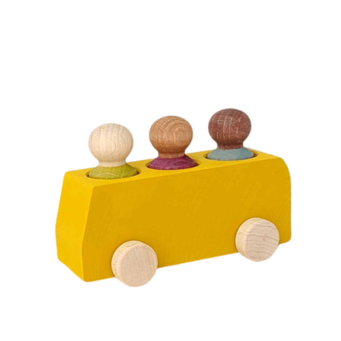 אוטובוס צהוב עם 3 נוסעים לובולונה