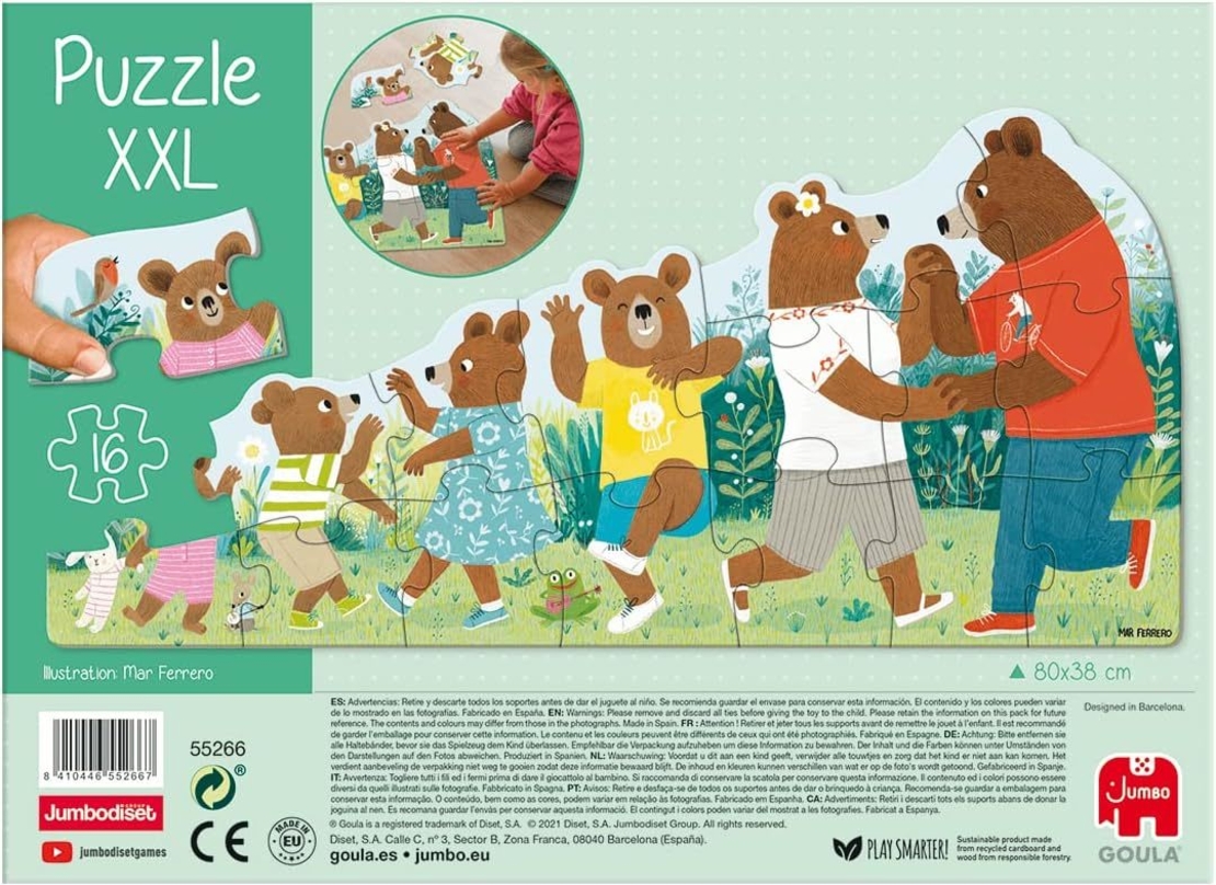 פאזל משפחת הדובים (מקטן לגדול)