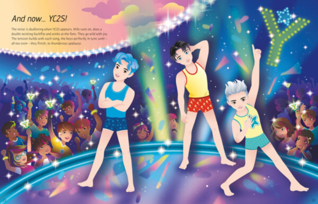 חוברת הלבשה מדבקות 5+ קיי פופ K-POP