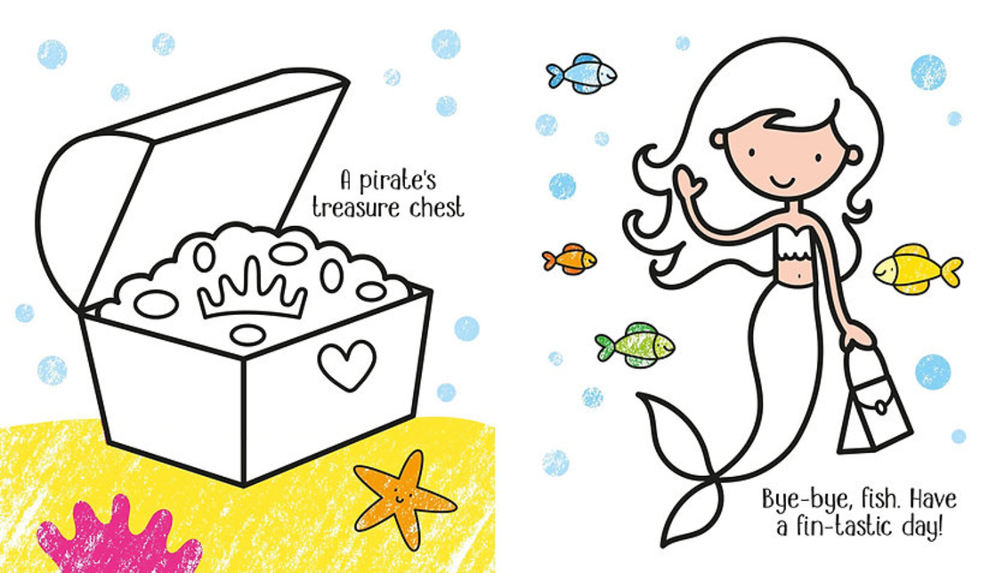 חוברת צביעה ראשונה- בנות ים!