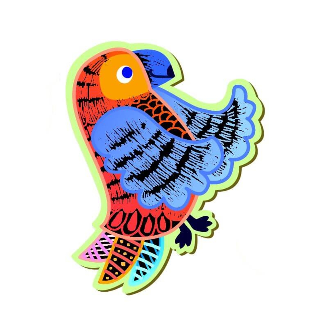 משחק חיות מגנטי לגירוד במארז מהודר