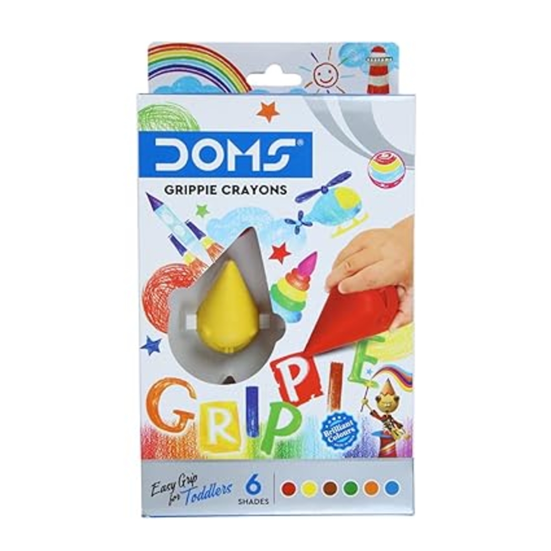 6 צבעי אחיזה קלה לפעוטות
