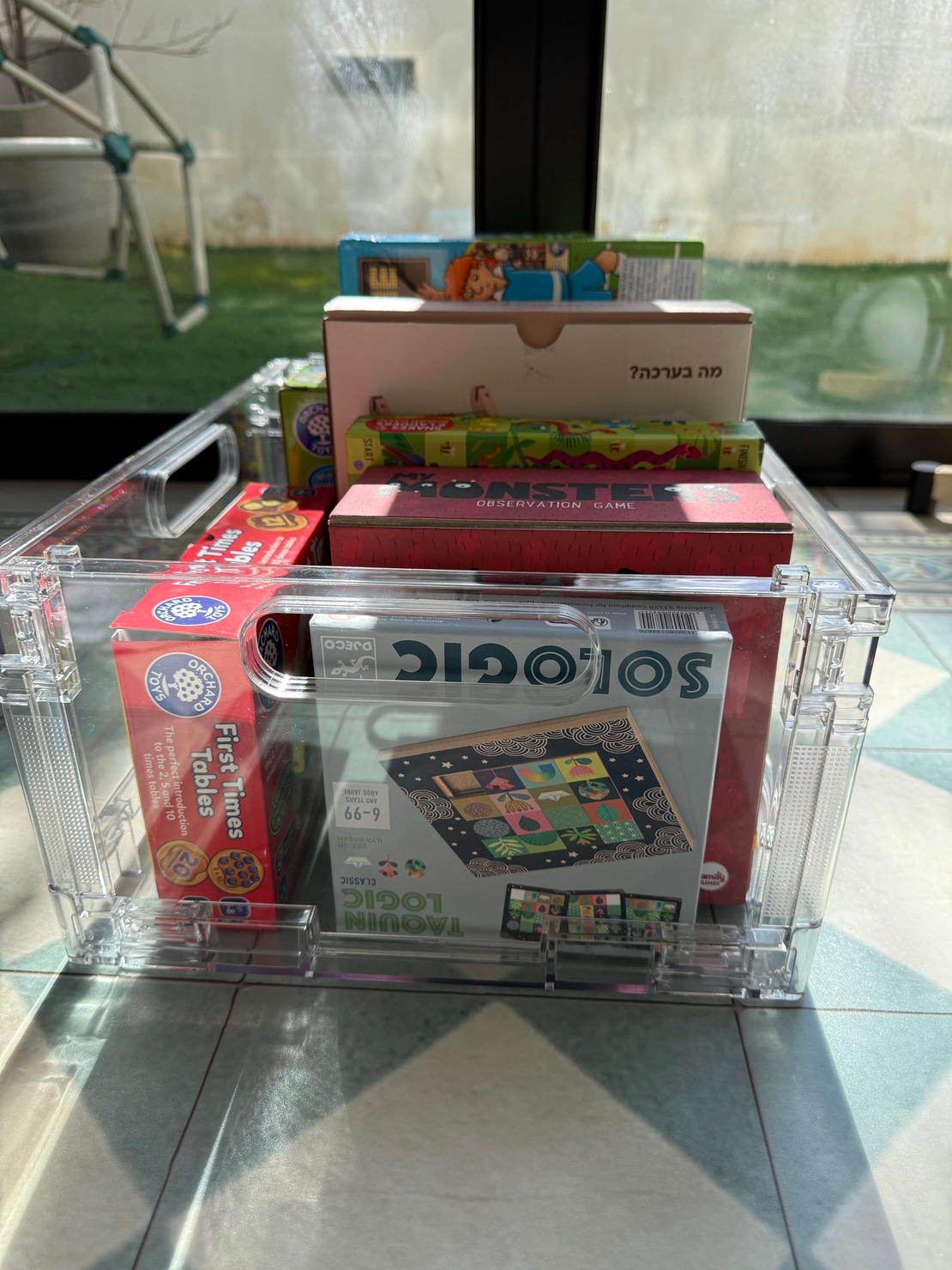 ארגז אחסון (L) אקרילי גדול ומעולה למשחקים