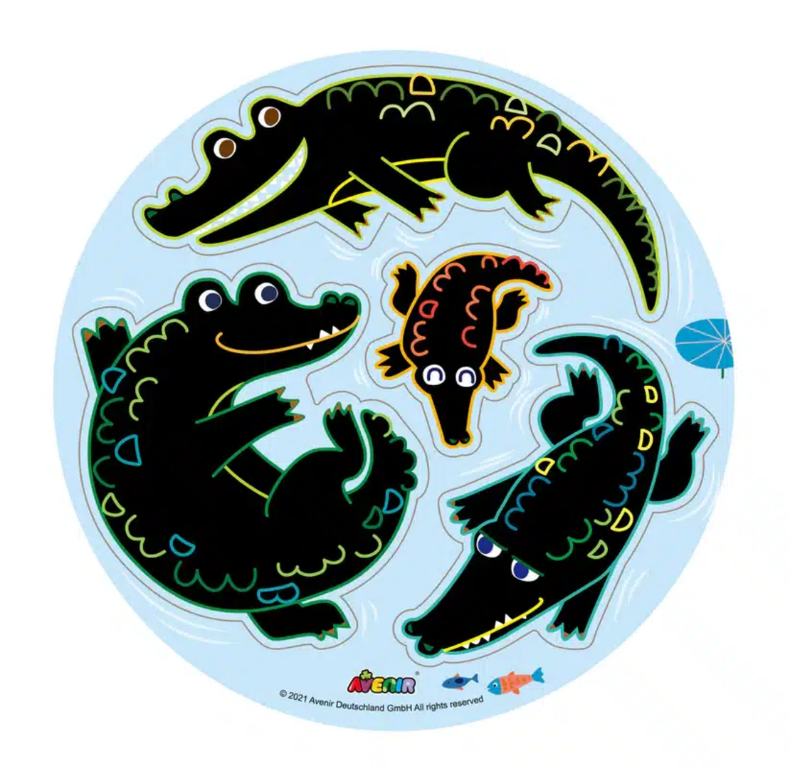 משחק חיות מגנטי לגירוד במארז מהודר