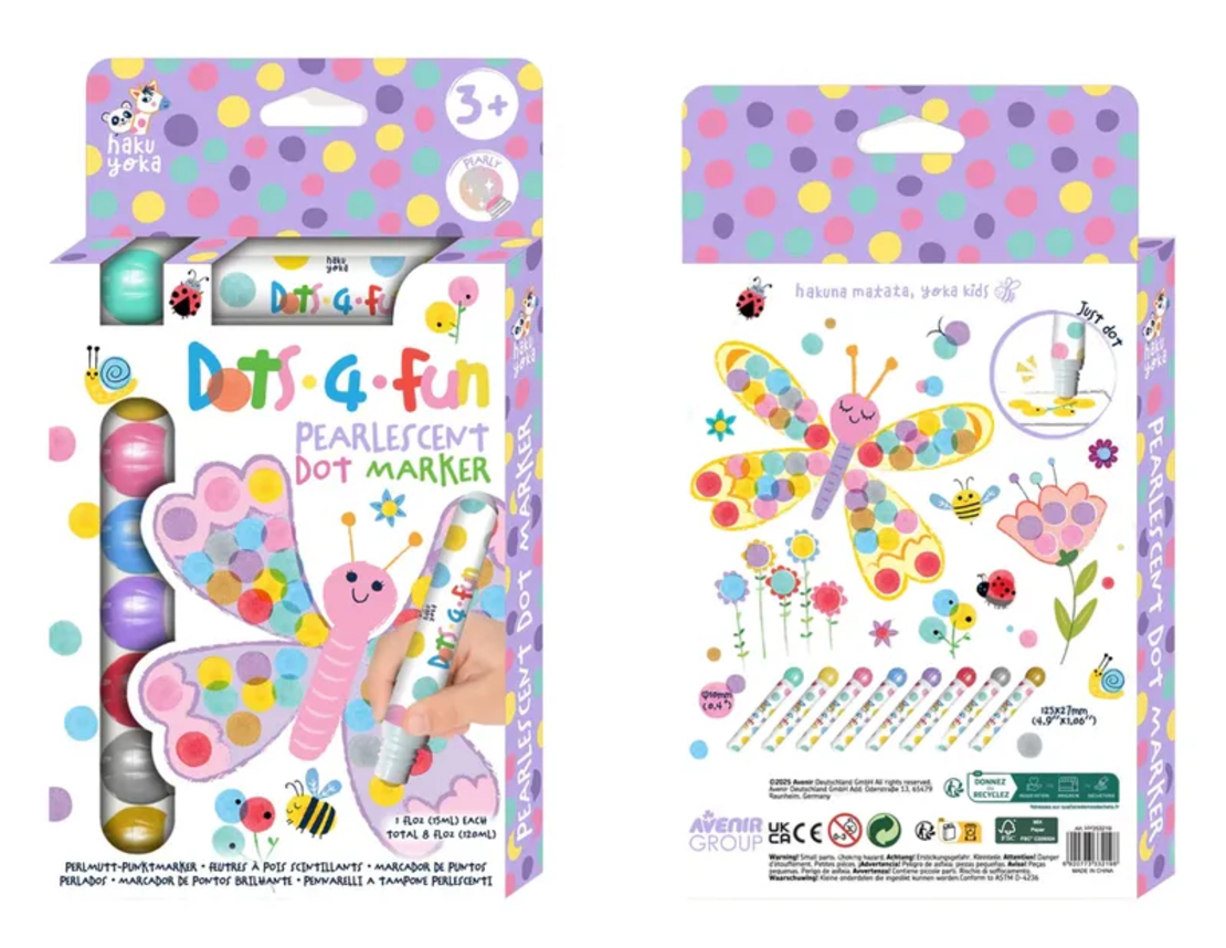 8 צבעי דוט בגווני פנינה