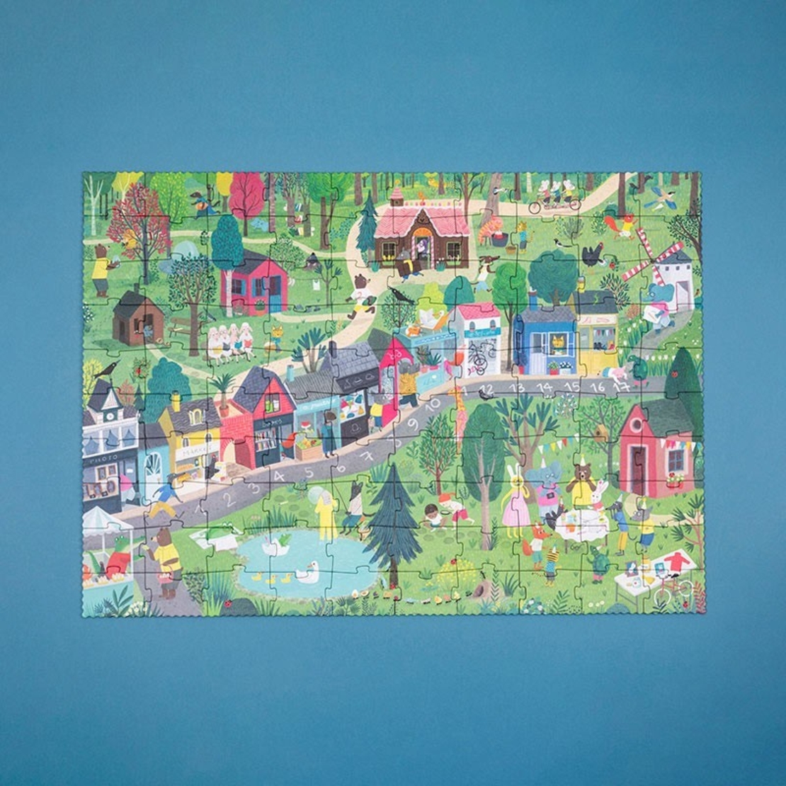 פאזל בלשי- תעלומת עוגת היומהולדת! 100 חלקים