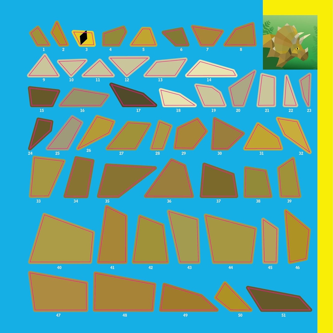צביעה במדבקות לילדים- דינוזאורים