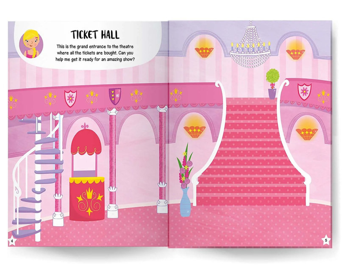 חוברת מדבקות בית בובות - בלרינות!