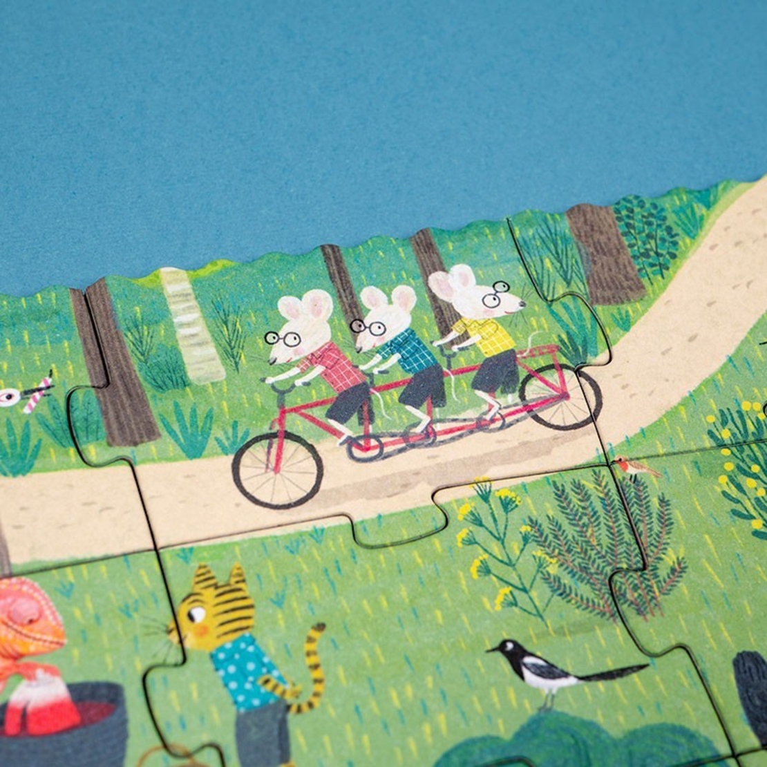 פאזל בלשי- תעלומת עוגת היומהולדת! 100 חלקים