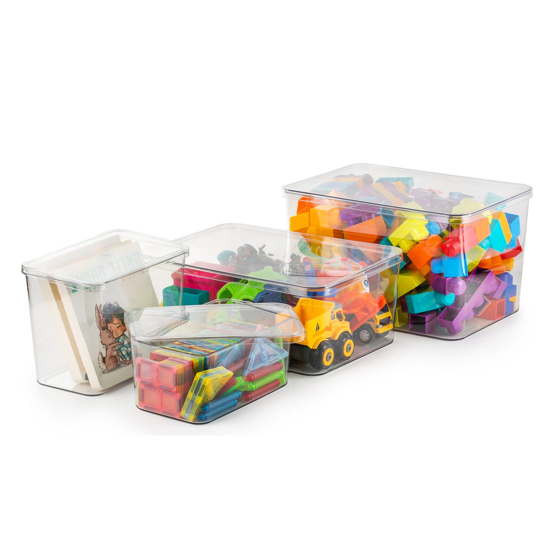 קופסא אקרילית עם מכסה- XL