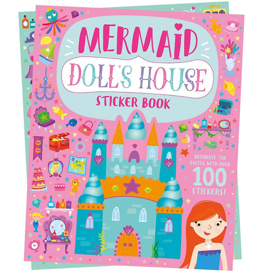 חוברת מדבקות בית בובות - בנות ים!