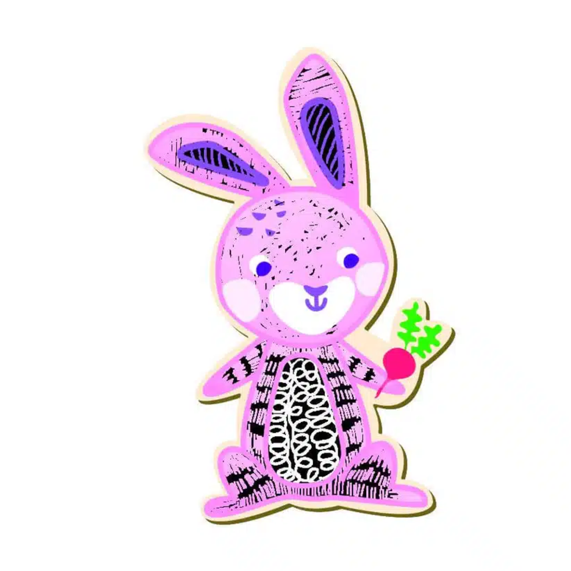 משחק חיות מגנטי לגירוד במארז מהודר