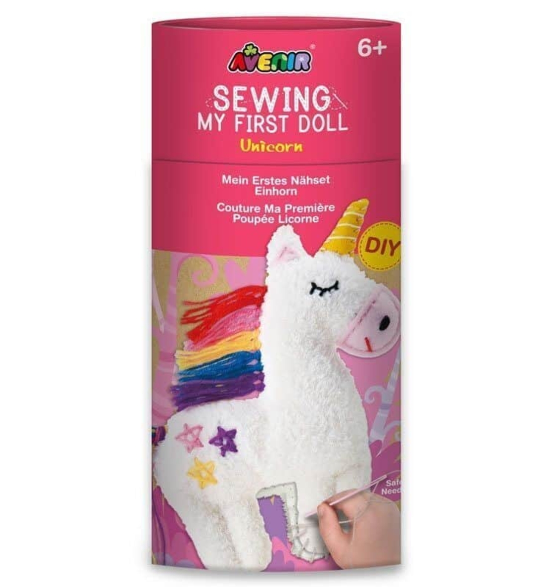 ערכה תפירה להכנת בובה גדולה - חד קרן!