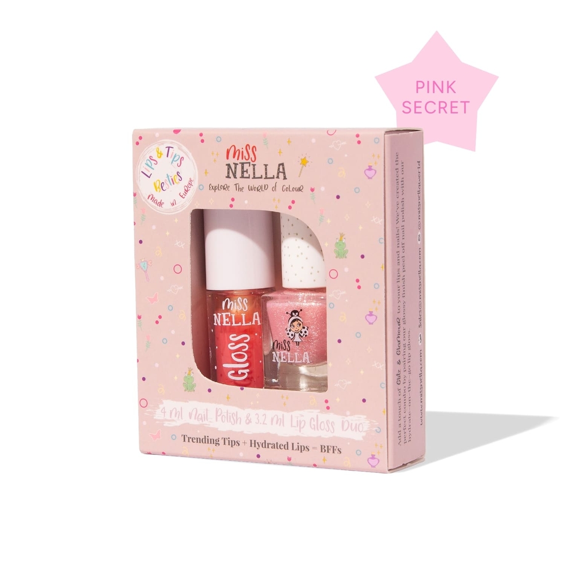 מארז כייפי ליפגלוס ולק Pink Secret!