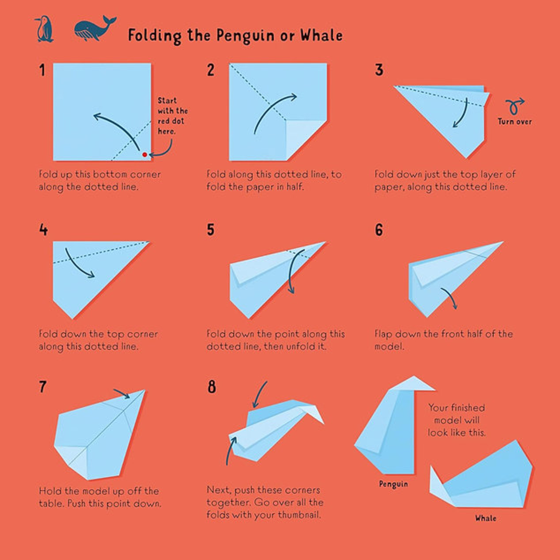 אוריגמי קל חיות