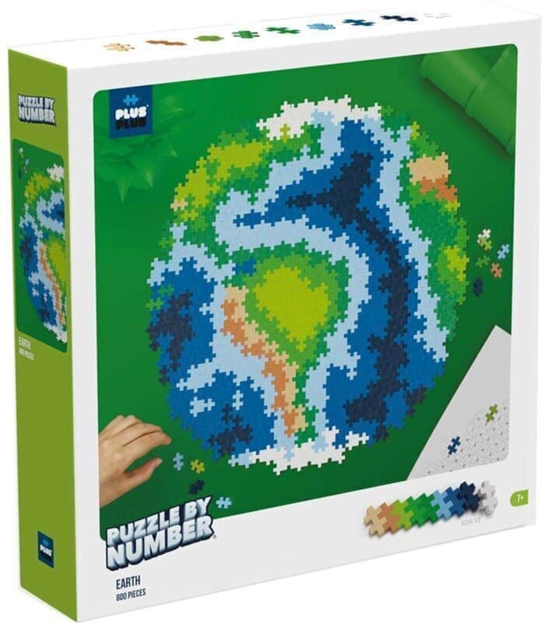 פלוס פלוס- פאזל מספרים גדור הארץ!-800 חלקים