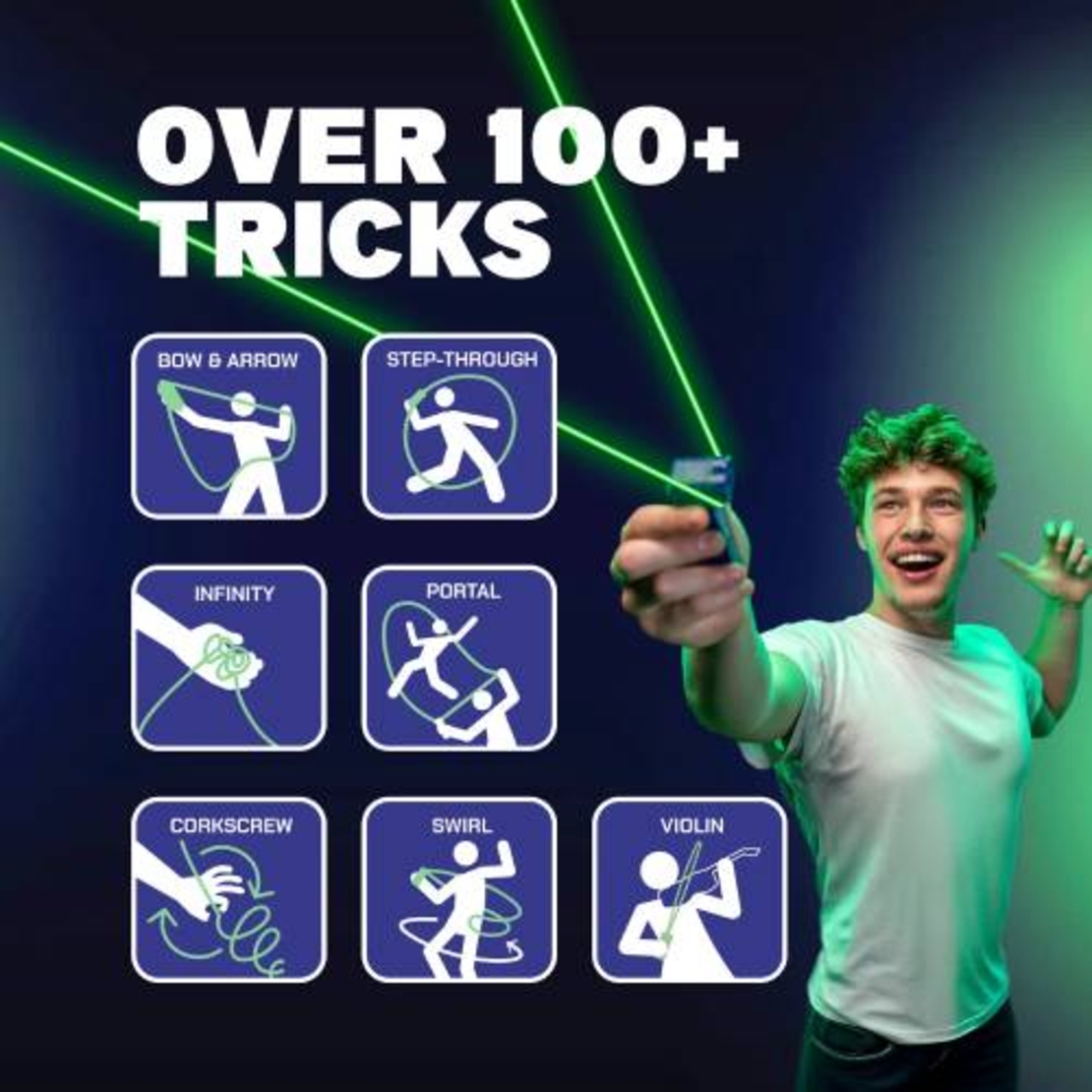 חוט הקסם שעף באוויר- Zip String! - זוהר בחושך!