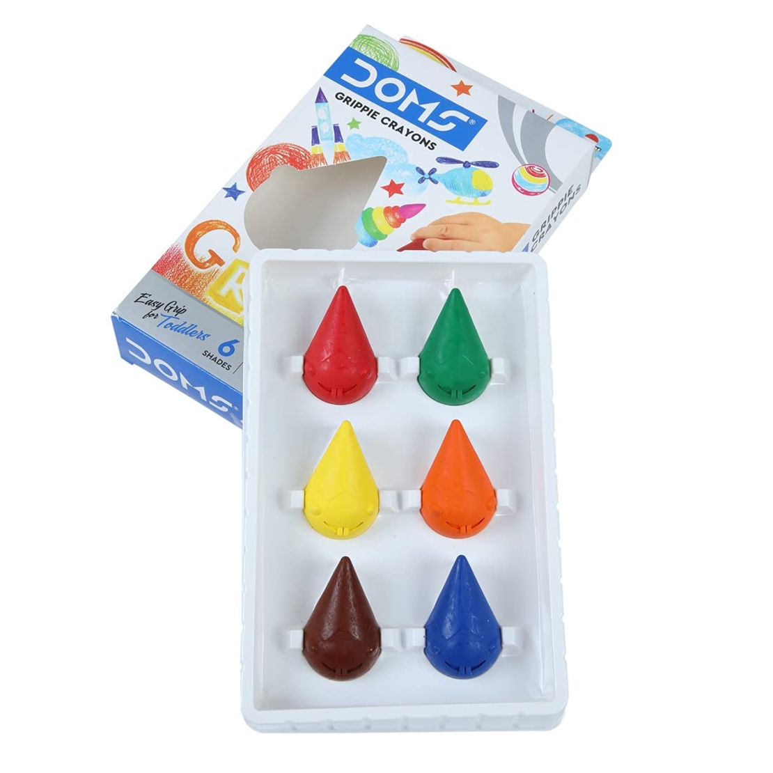 6 צבעי אחיזה קלה לפעוטות