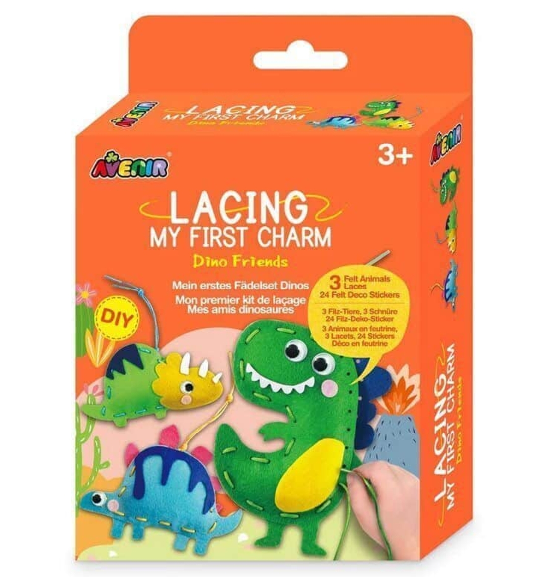 ערכת התפירה הראשונה שלי!- דינוזאורים