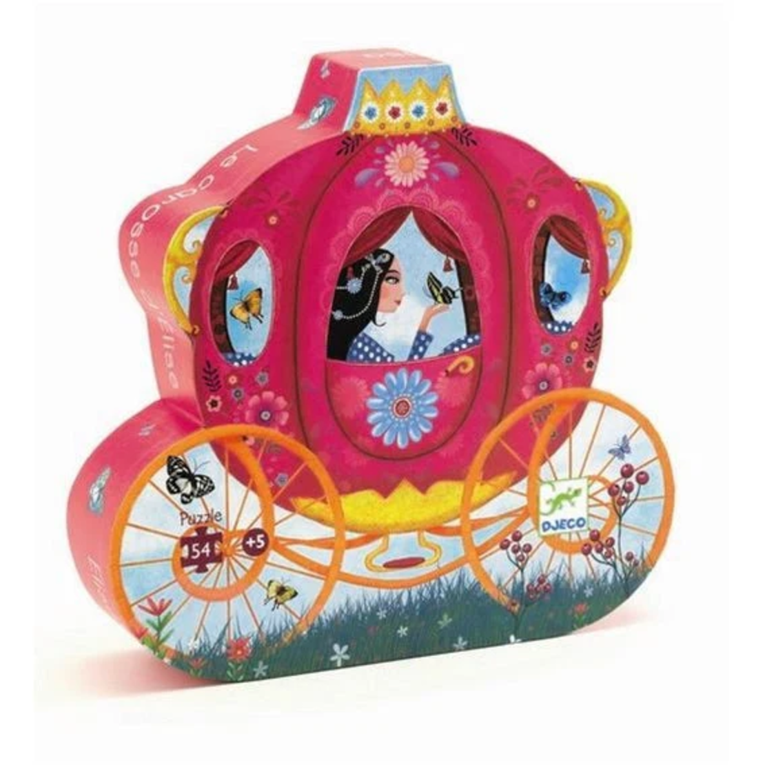 פאזל כרכרה מלכותית- 54 חלקים.